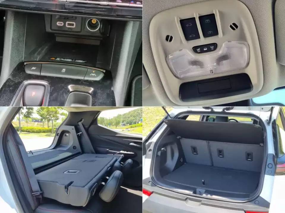 볼트 EUV의 1열 편의 장비는 좋은데 차박은 안 됩니다.