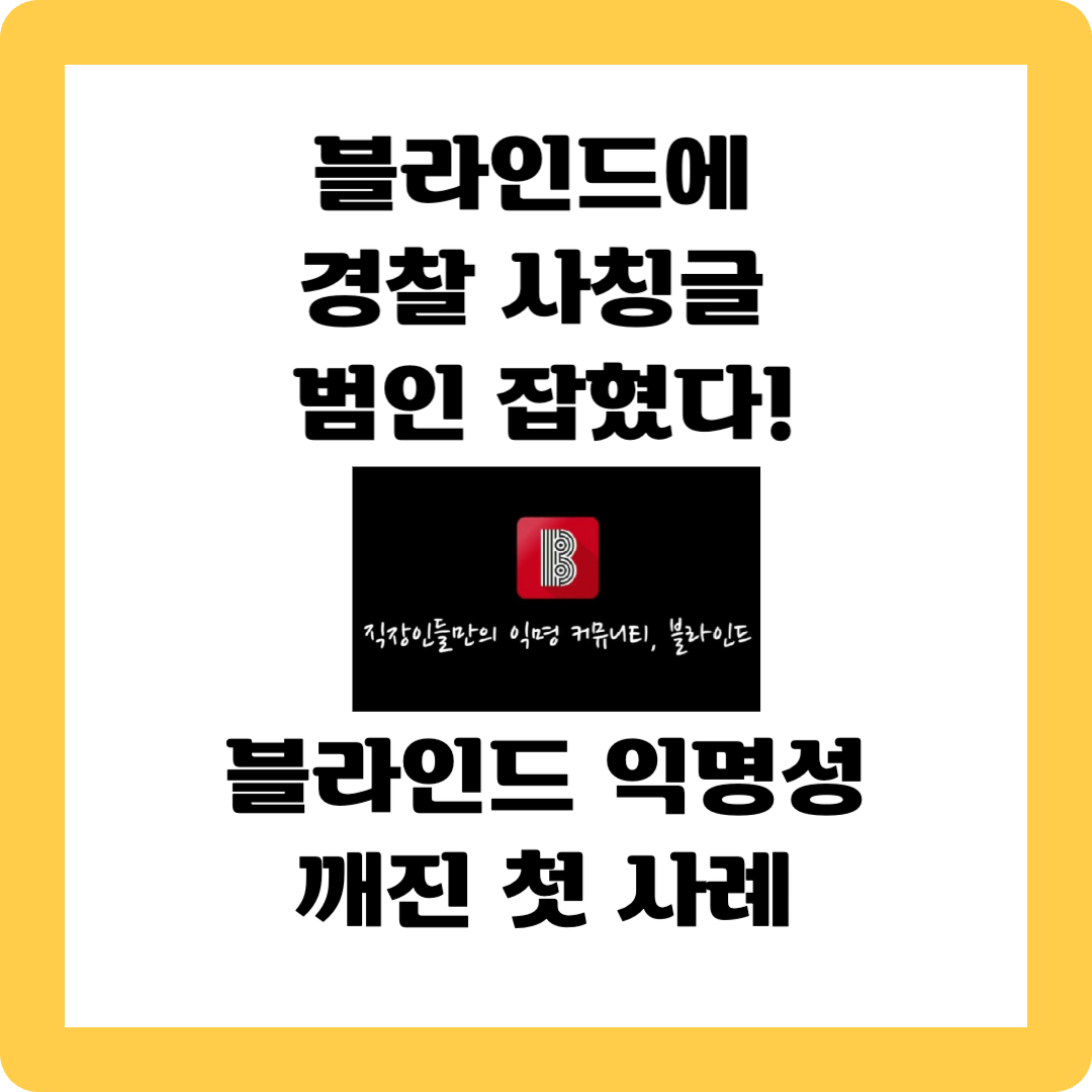 블라인드 익명성