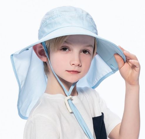 하늘색 썬글레이드 플랩캡