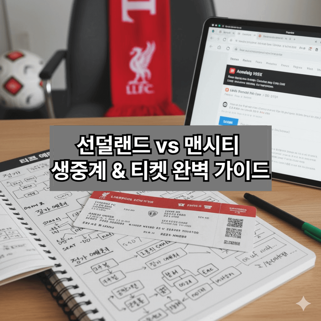 선덜랜드 vs 맨시티: 생중계 &amp; 티켓 완벽 가이드