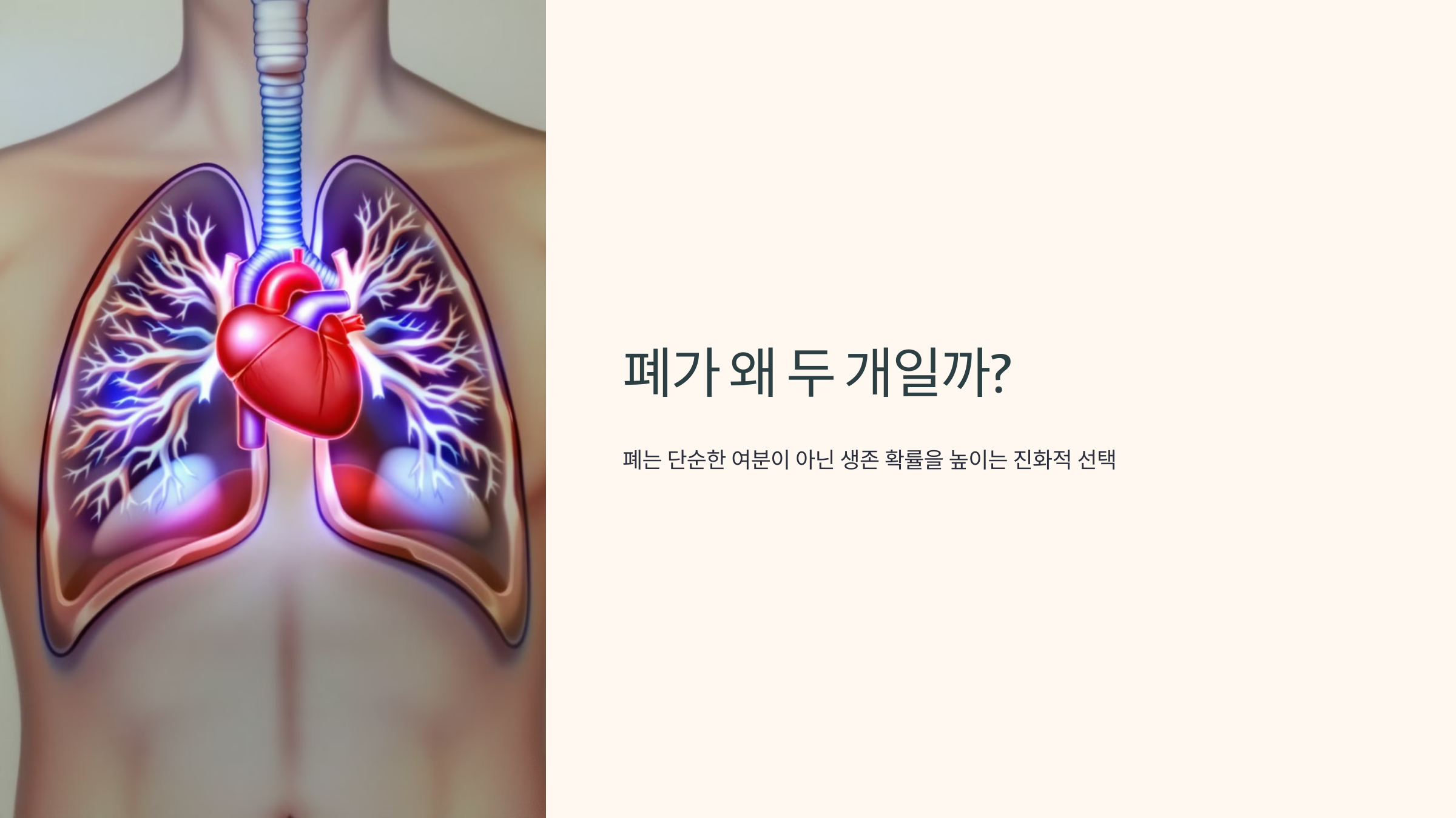 폐가 왜 두 개일까?