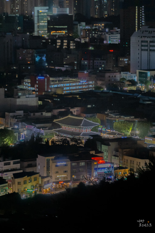 팔달산에서 보는 팔달문