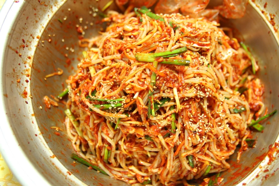 전주식 콩나물잡채 완성 모습