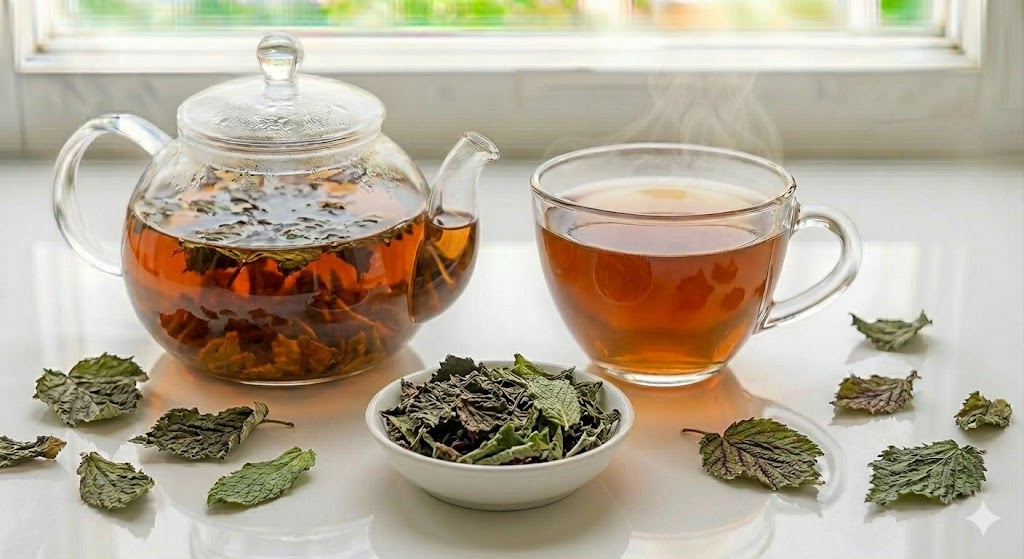 출산 후 자궁 수축과 빠른 기력 회복을 돕는 천연 미네랄 영양 저장고 라즈베리잎과 네틀의 강력한 산후 조리 및 수유 영양 공급 블랜딩