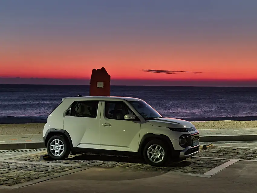 오전 7시 무렵 캐스퍼 일렉트릭으로 봉길대왕암해변에 도착했습니다.