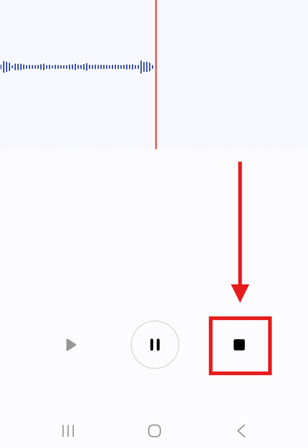 방법 4: 녹음 중단하고 저장하기