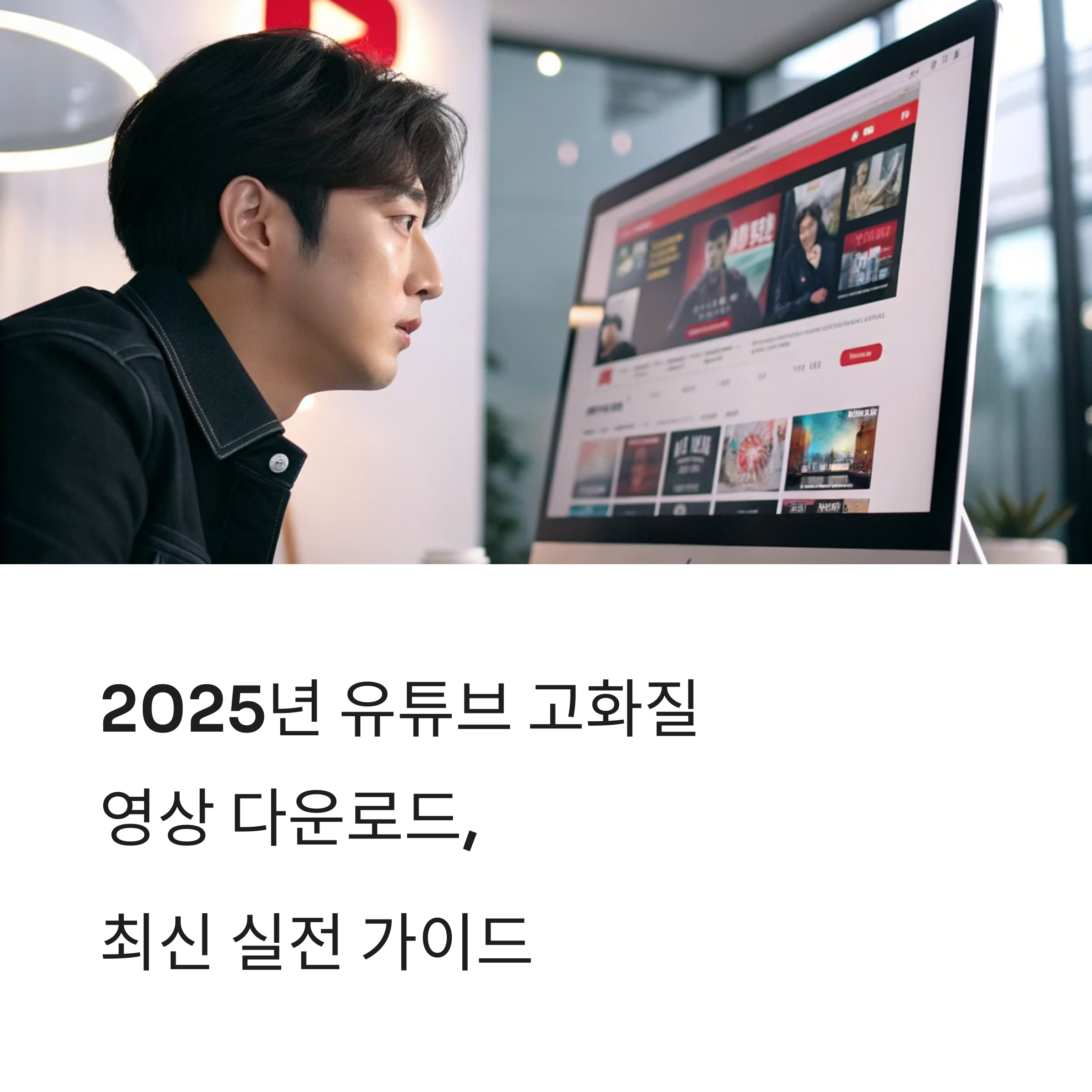 유튜브 고화질 영상 다운로드 실전 가이드