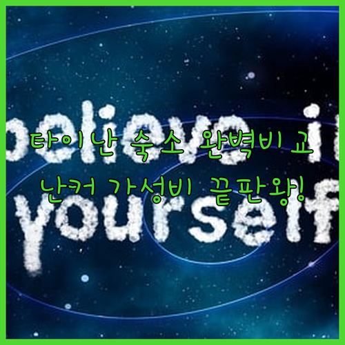 타이난 여행 숙소 비교 분석 및 난커..