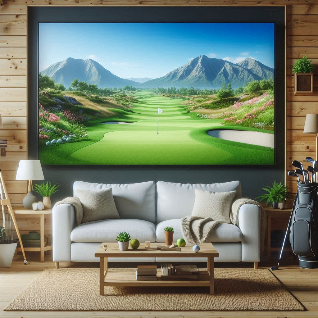 스크린골프장 배경