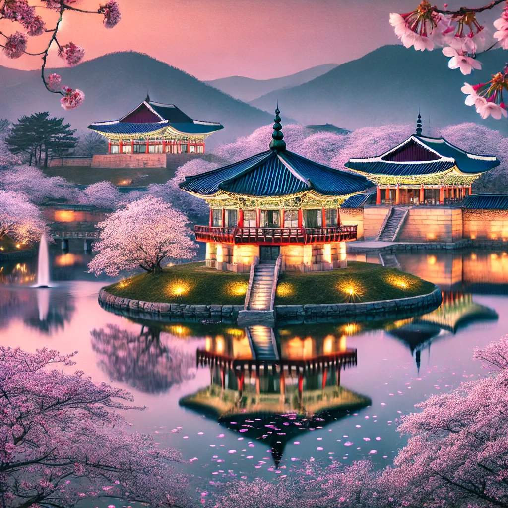 첨성대와 동궁과 월지 일대