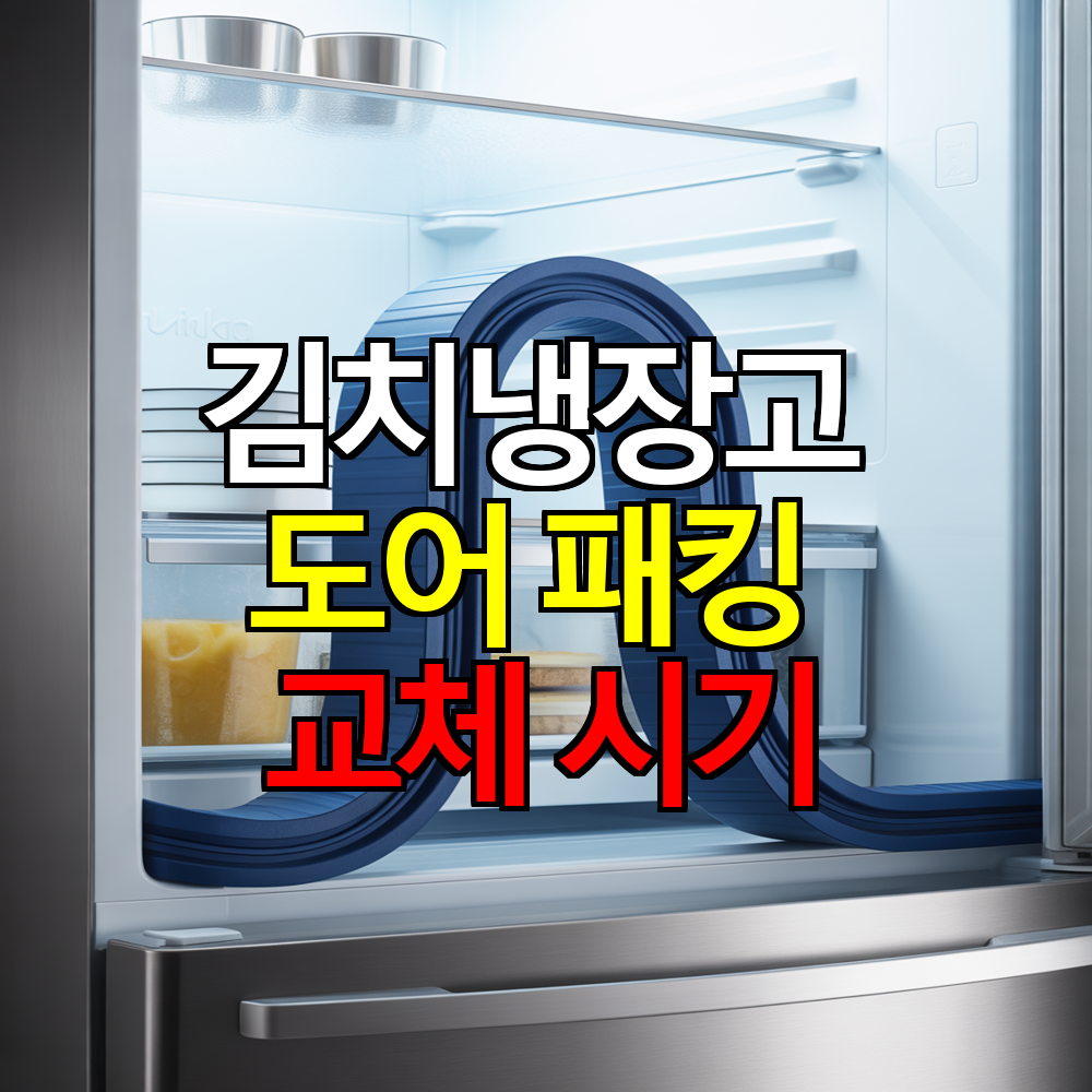 김치냉장고 도어 패킹 교체 시기 언제가 좋을까
