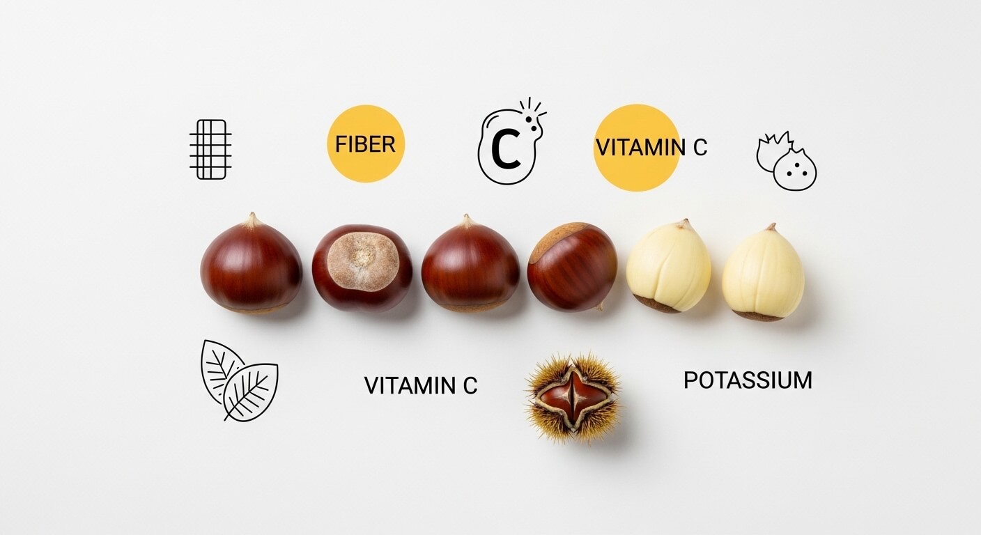 밤의 주요 영양 성분과 건강 기능