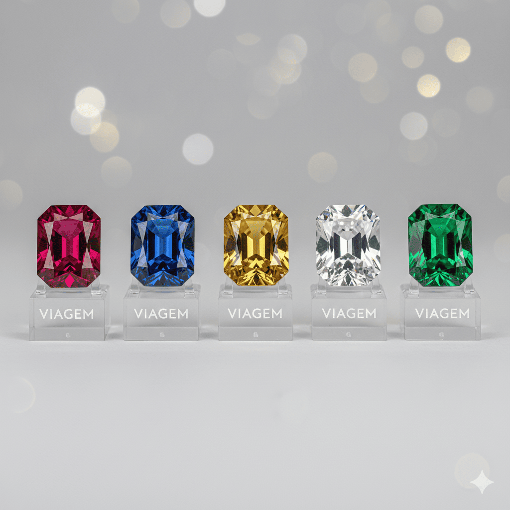 다양한 색의 비아젬