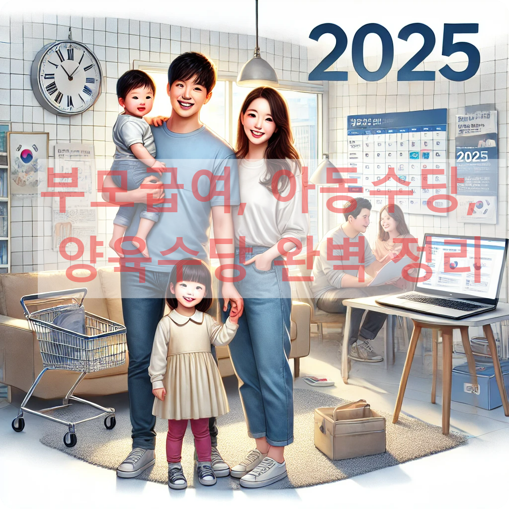 2025년 -부모급여- 아동수당,-양육수당 -신청방법 -지급금액 -완벽정리