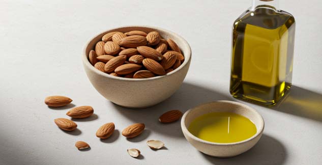 장 건강에 좋은 음식 - 아몬드와 올리브오일
