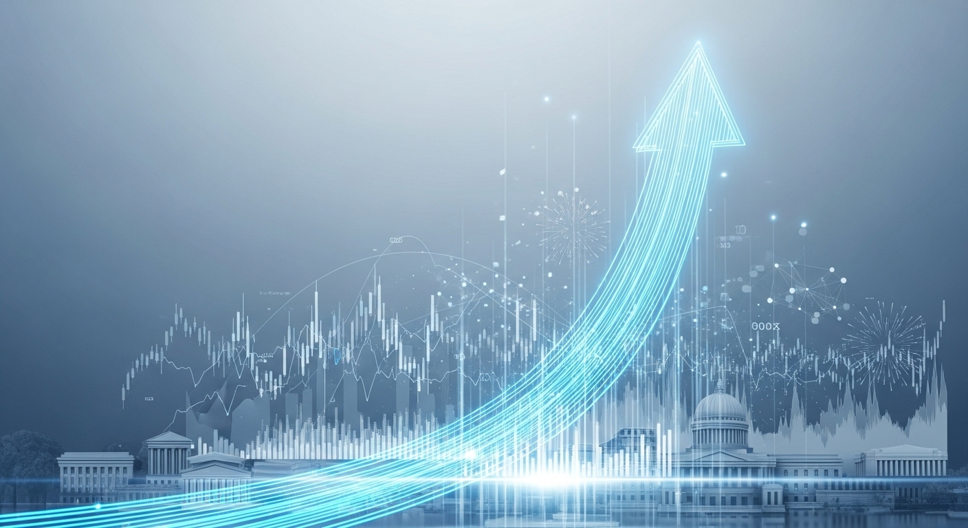 AI 산업 발전을 위한 한국 정부의 강력한 지원과 역동적인 시장 환경을 나타내는 이미지.