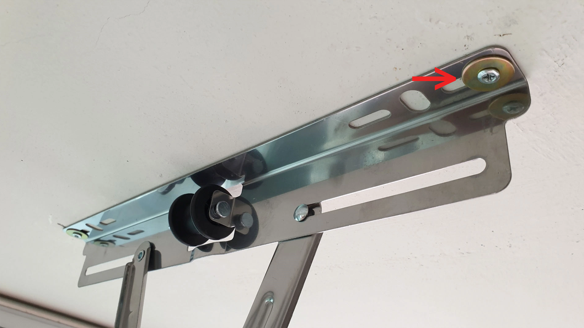 건조대 고정한 모습