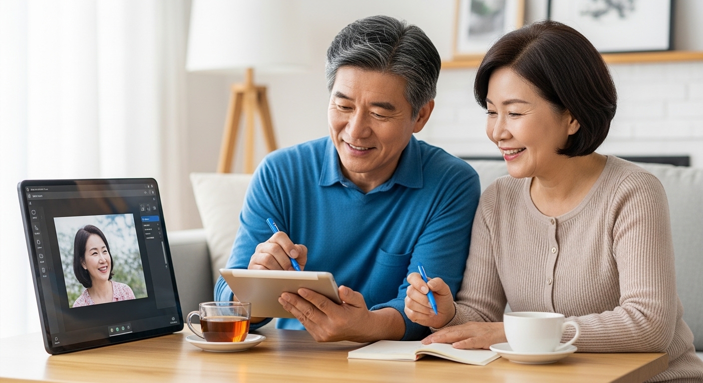 아이디어를 기록하는 장면