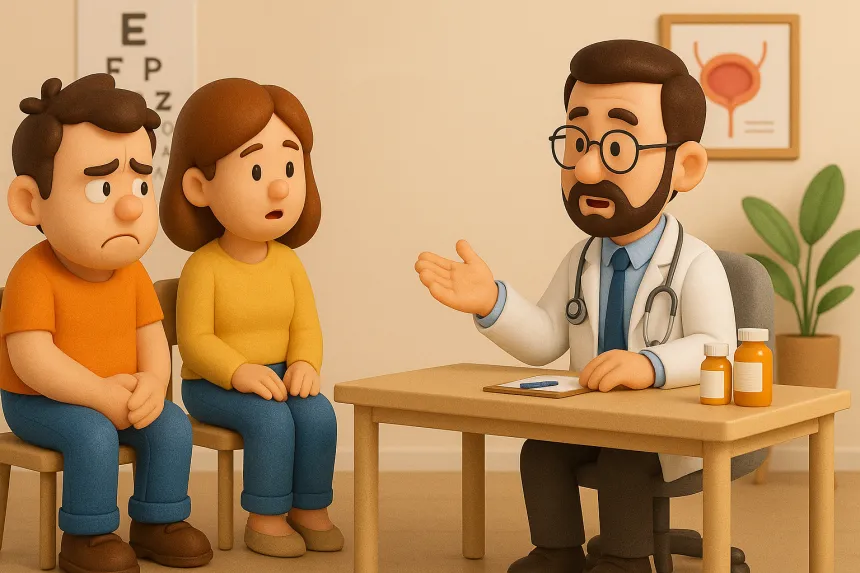 의사와 상담하는 모습