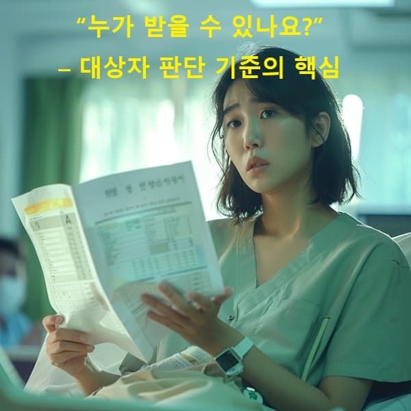 자격 판단을 위한 두 가지 조건을 설명하는 이미지