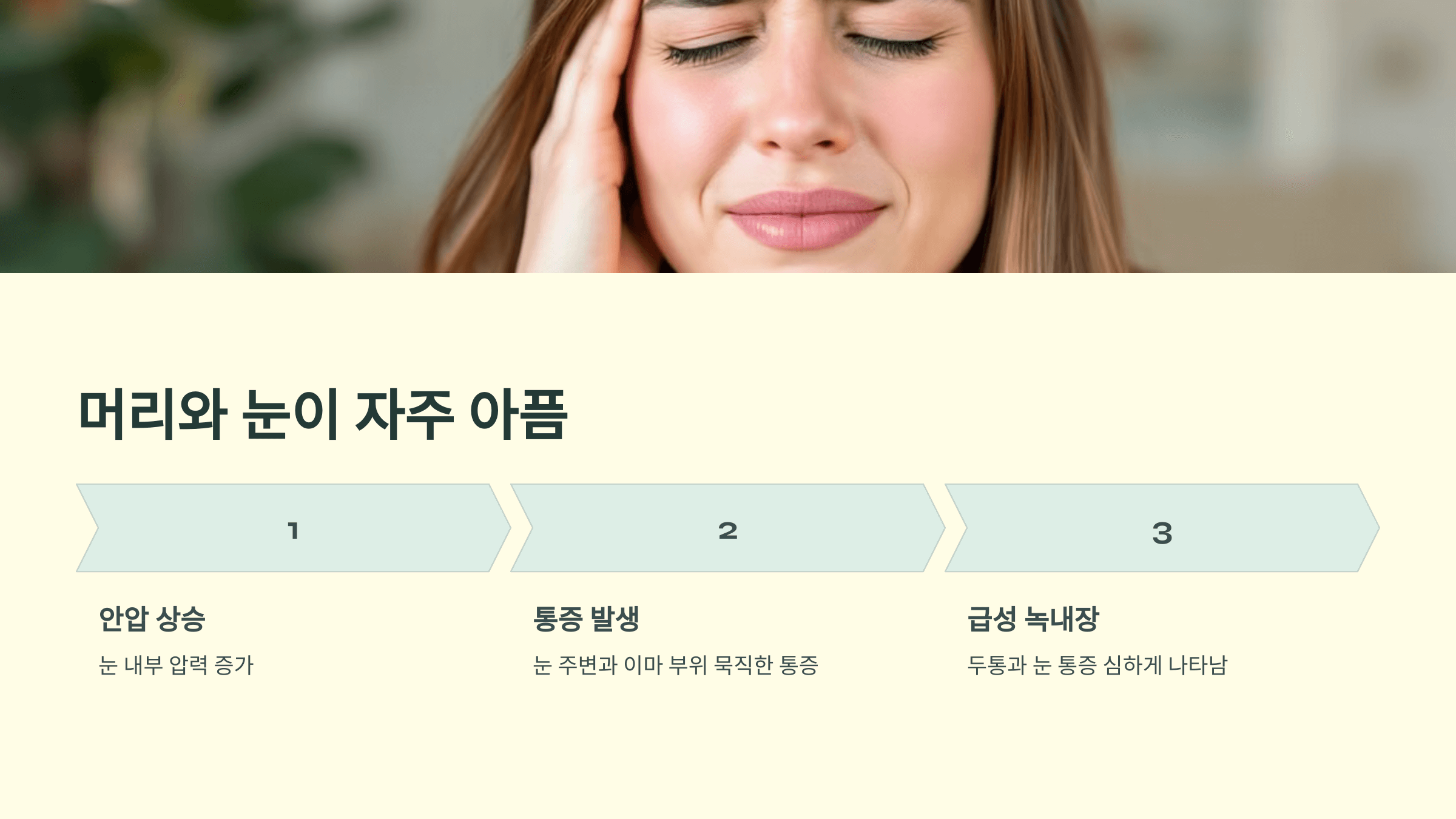 녹내장과 관련된 사진입니다.