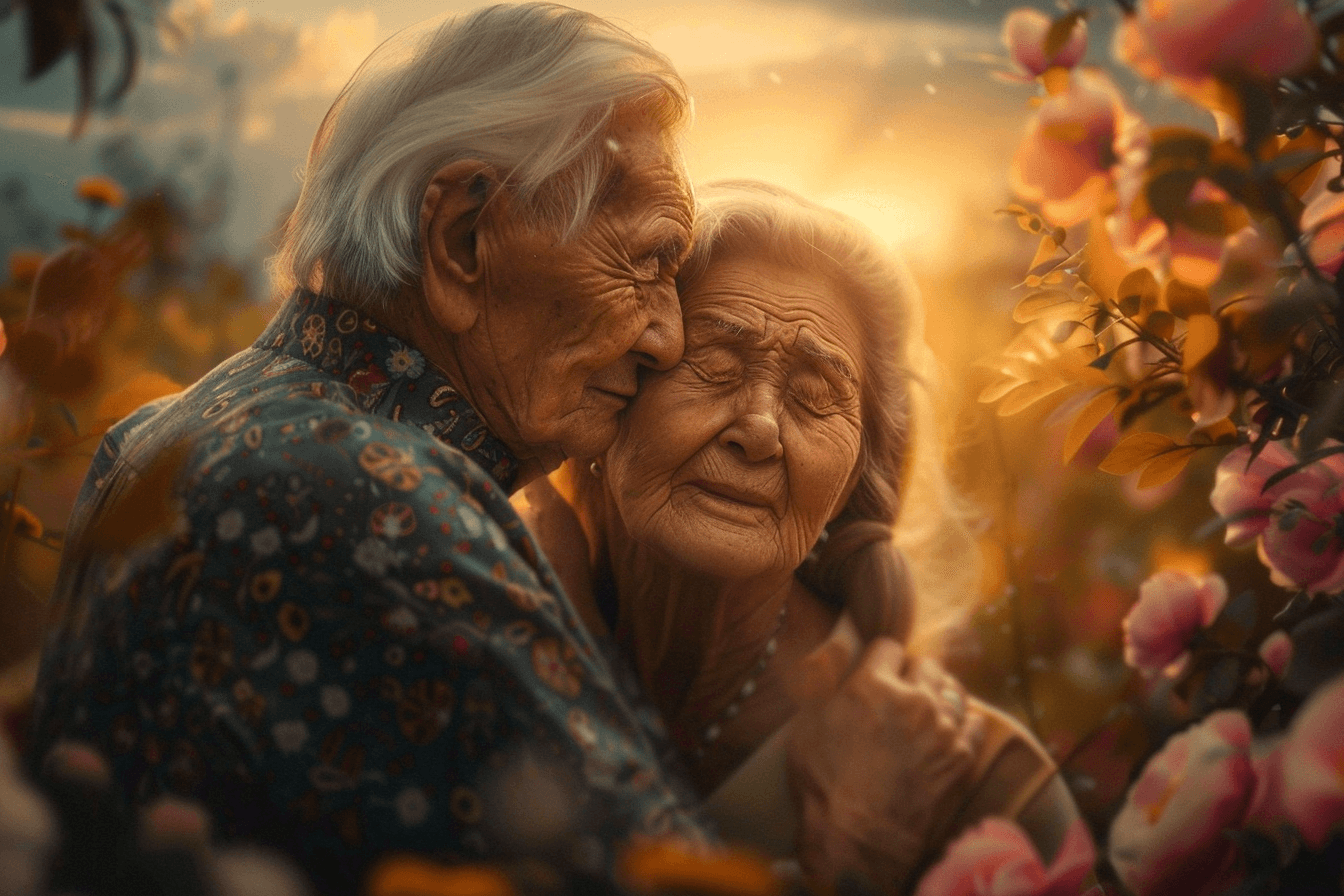 노부부의-다정한-모습