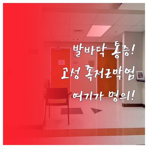 강원도 고성군 족저근막염 통증 치료 ..