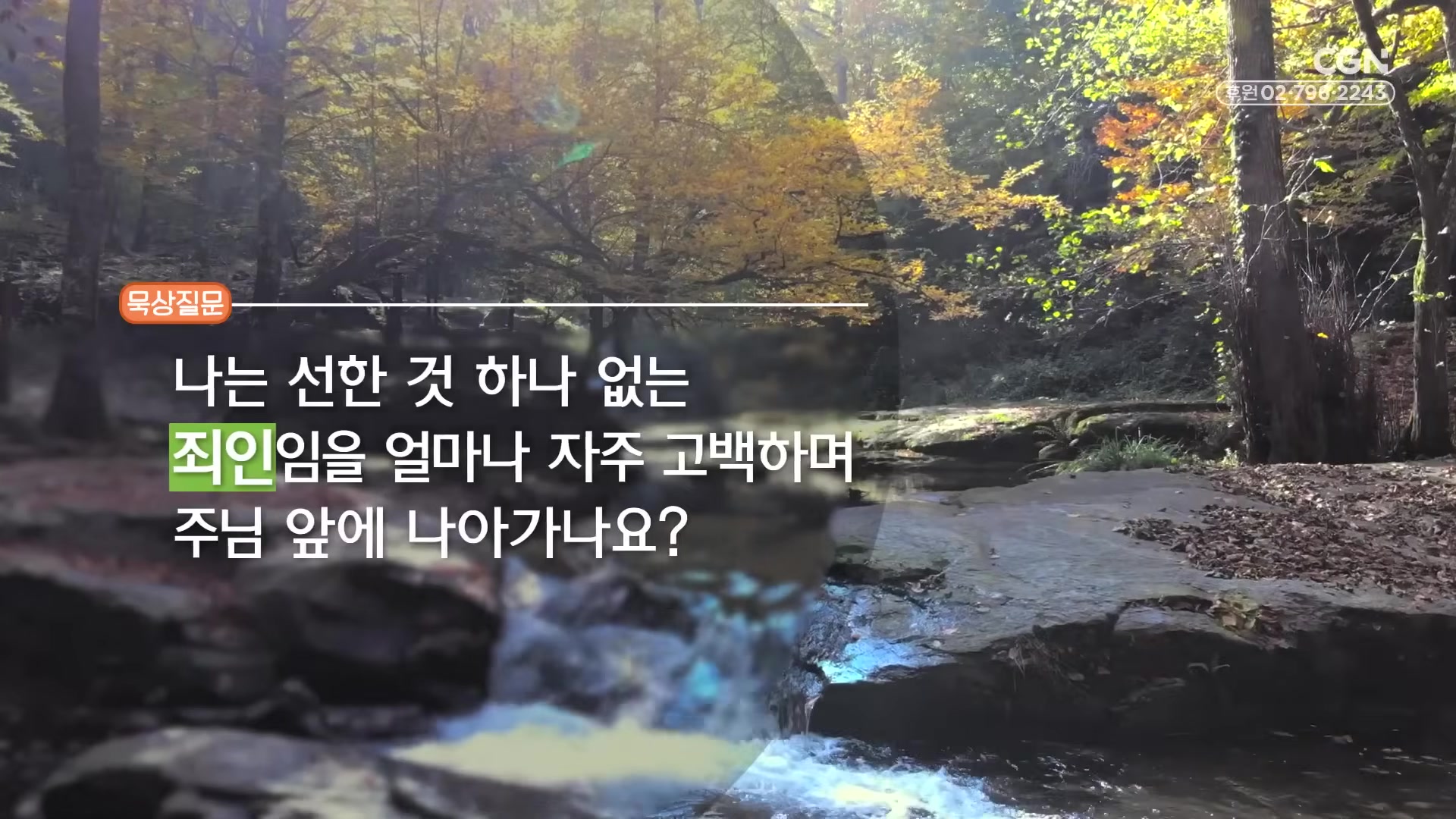나는 선한 것 하나 없는 죄인임을 얼마나 자주 고백하며 주님 앞에 나아가나요?