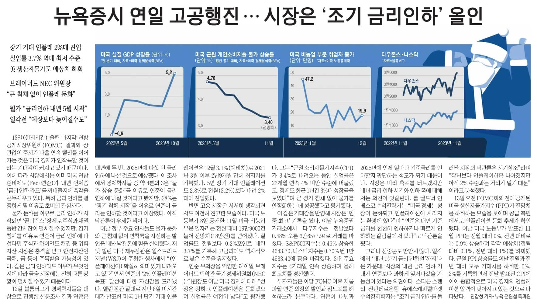 12월 14일 목 신문스크랩