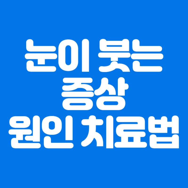 눈이 붓는 증상