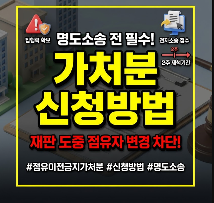 점유이전금지가처분 신청방법