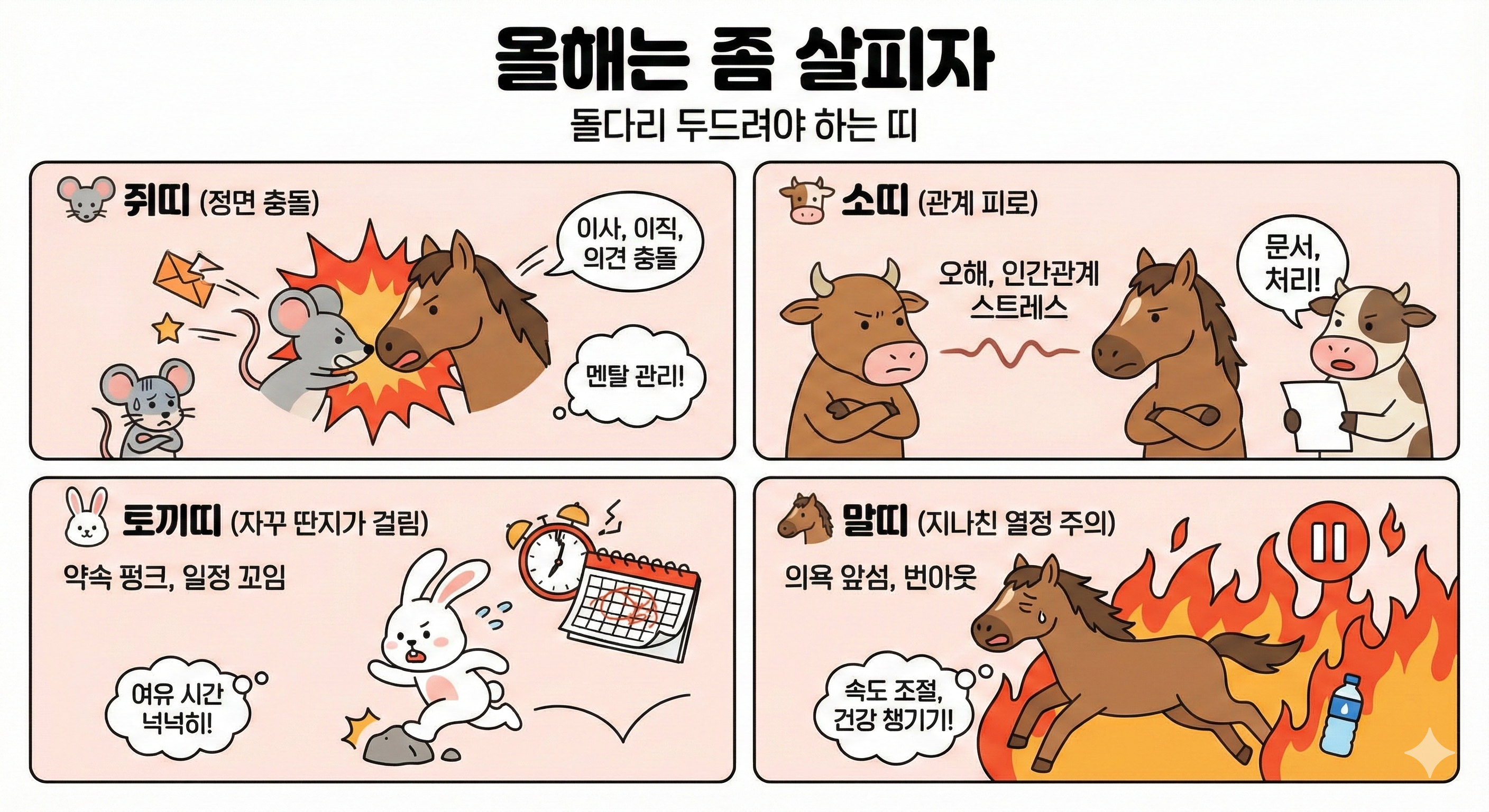"올해는 좀 살피자" 돌다리 두드려야 하는 띠