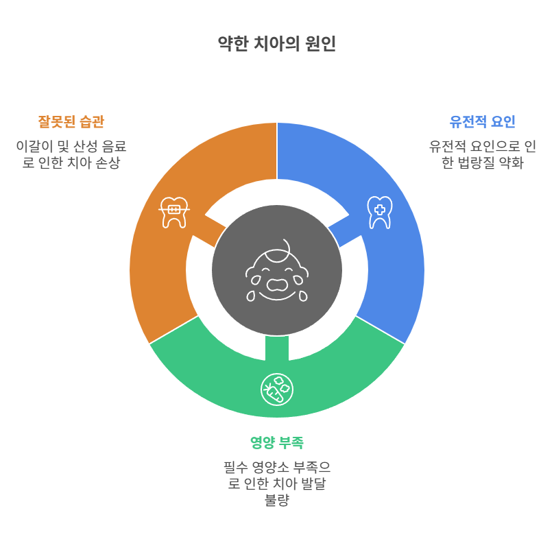 치아가 약한 원인과 특징