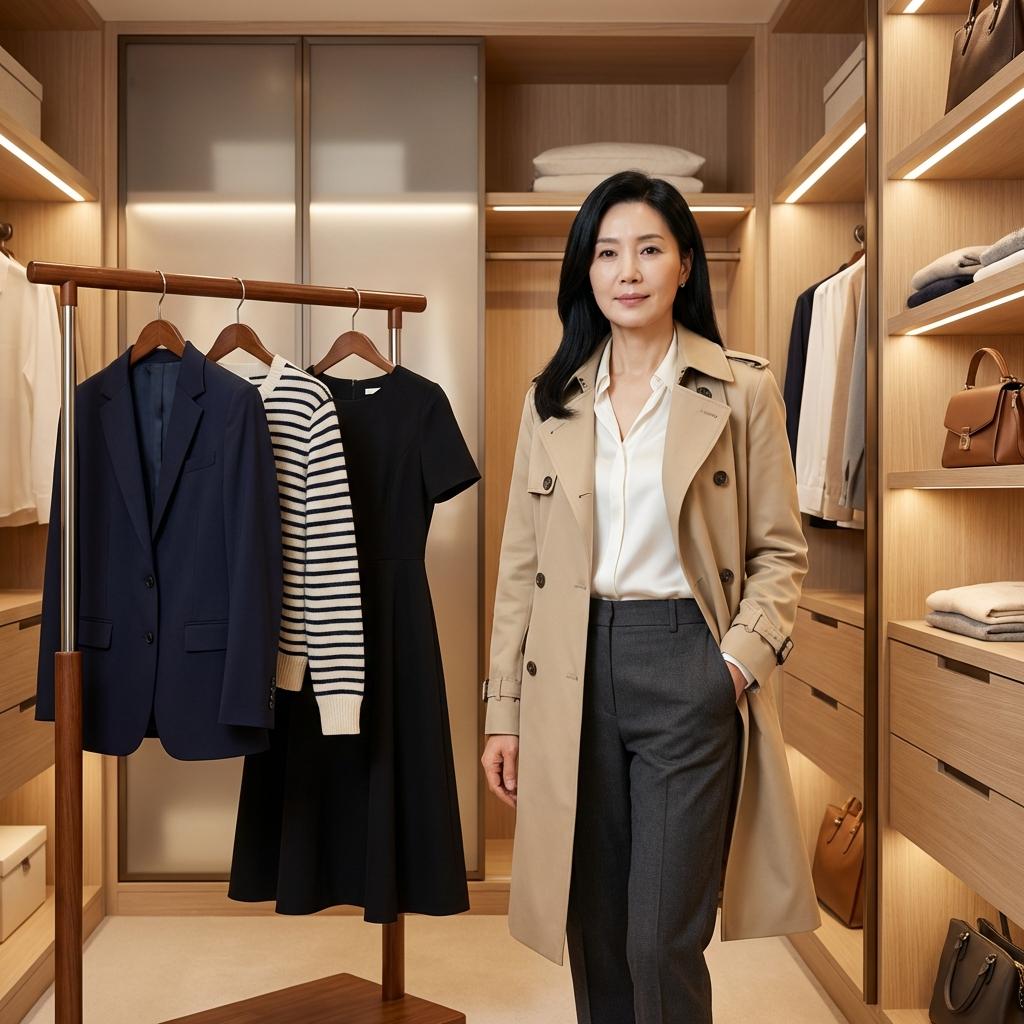 아한 중년 패션을 위한 캡슐 옷장 만들기