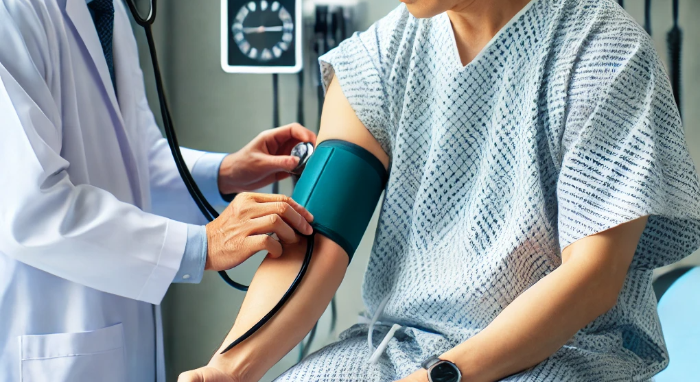 건강검진 하는 50대 남성