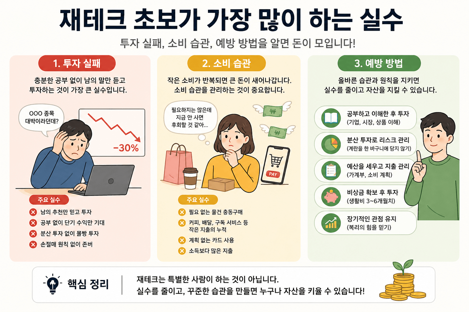 재테크 초보가 가장 많이 하는 실수