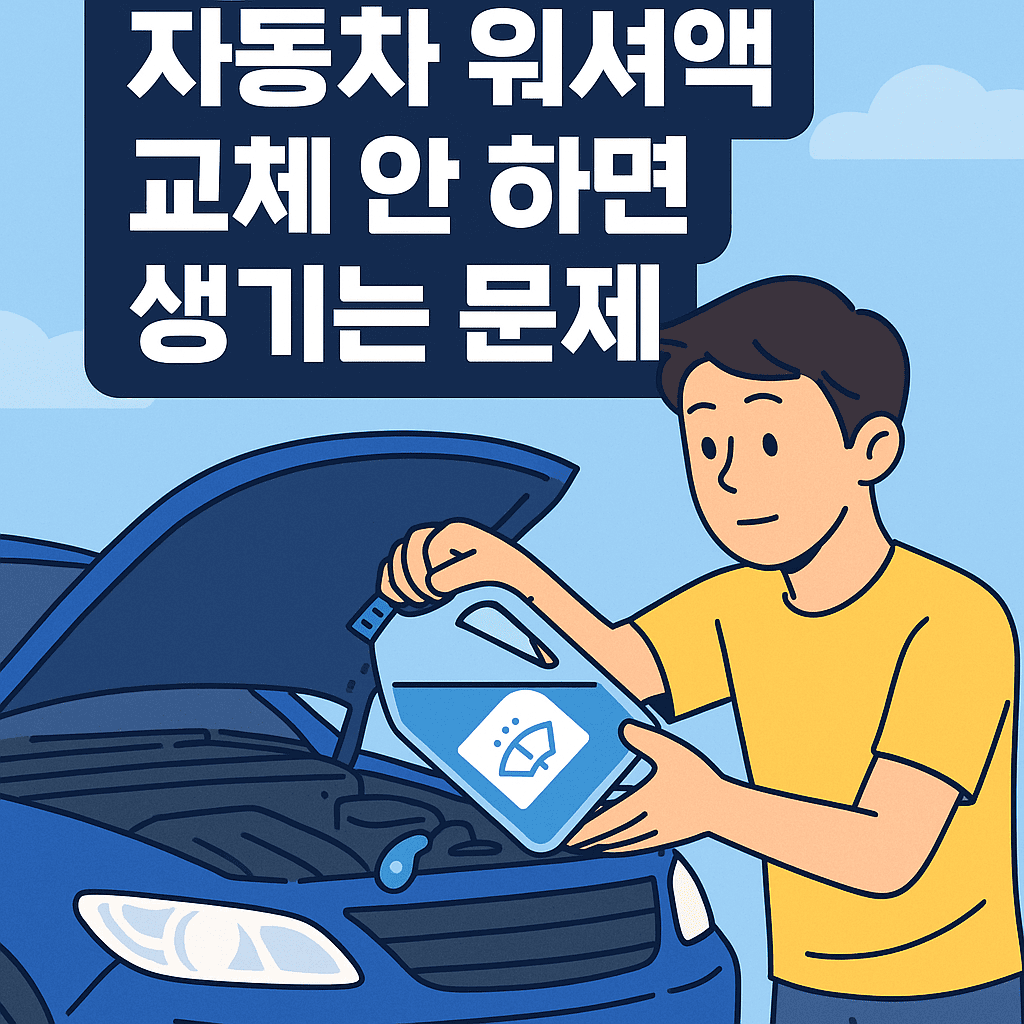 자동차 워셔액 교체안하면