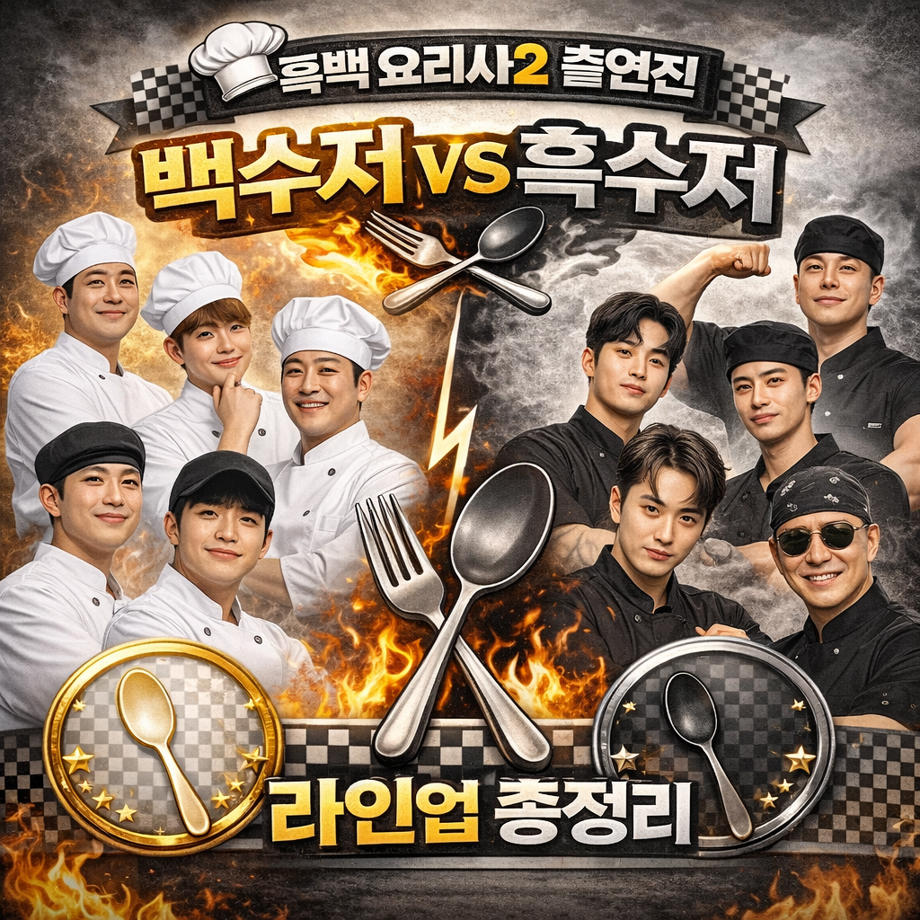 흑백요리사2 출연진 확인하러 가기