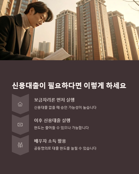 신용대출이 필요하다면 이렇게 하세요