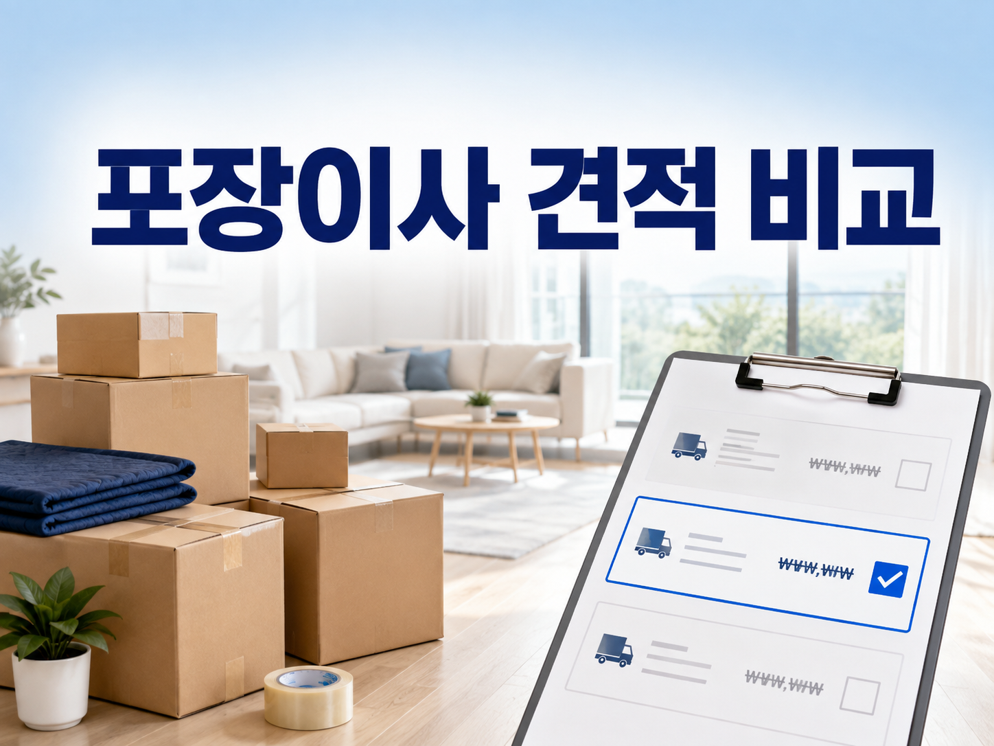 포장이사 견적 비교