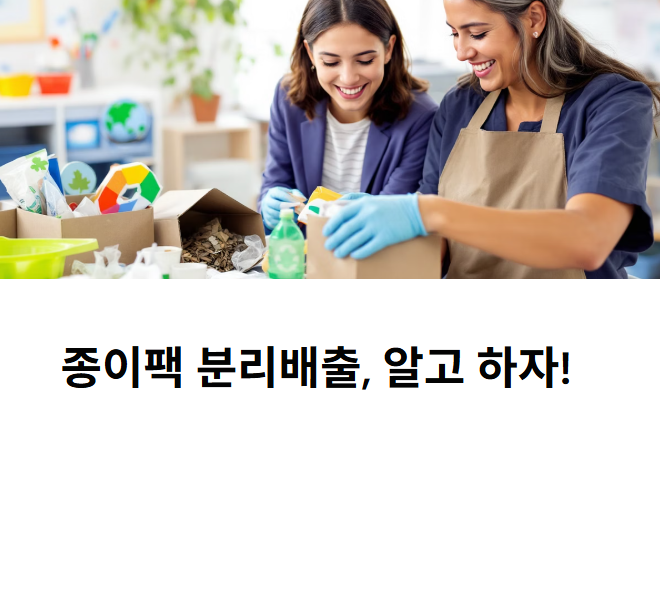 기후행동 기회소득 l 종이팩 분리배출, 알고 하자: 자원 재활용의 첫걸음