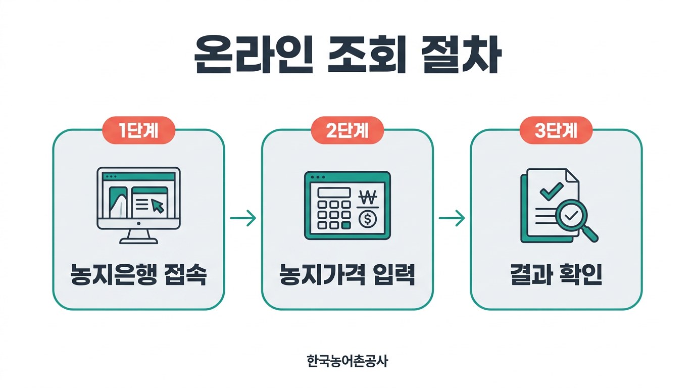 농지연금 계산기 온라인 조회 절차