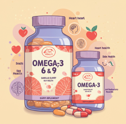 대마종자유 vs 일반 오메가3 비교 일러스트 사진