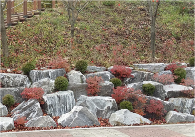 석재-공원에 조경석