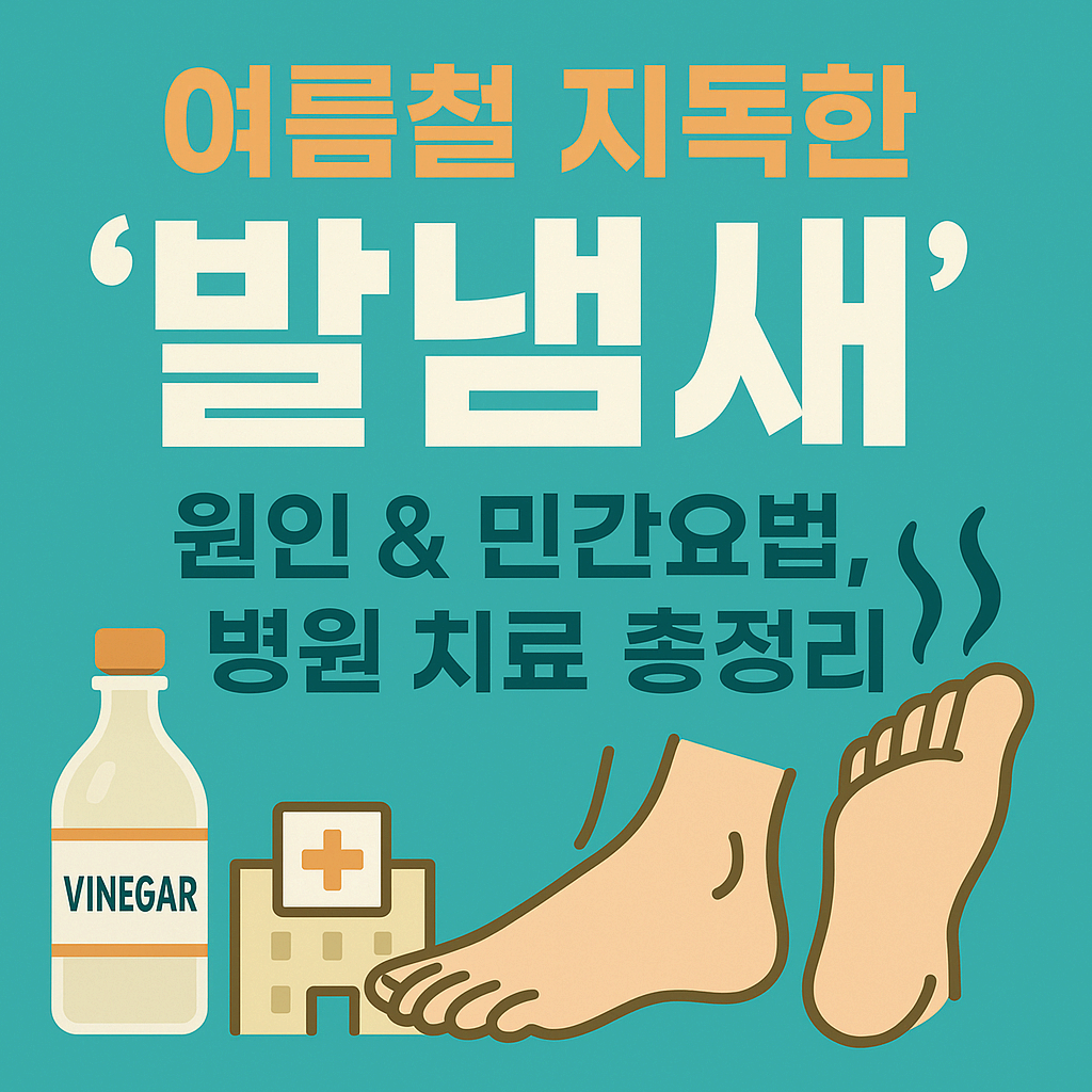 여름철 지독한 '발냄새' 원인 &amp; 민간요법, 병원 치료 총정리