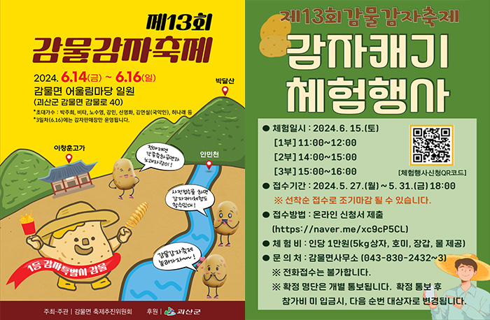 제13회 감물감자축제 포스터