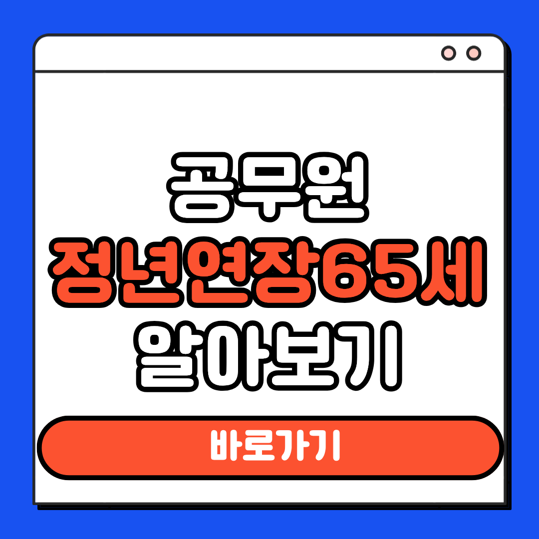 공무원정년연장65세