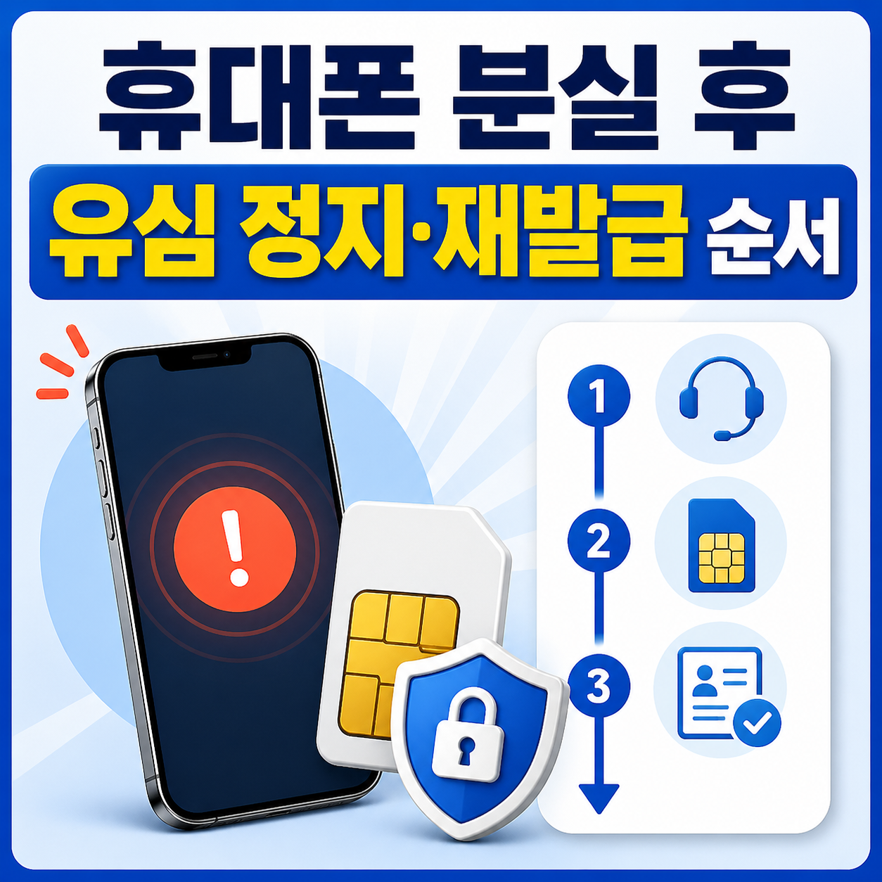 휴대폰 분실 유심정지