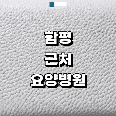 함평군 요양병원