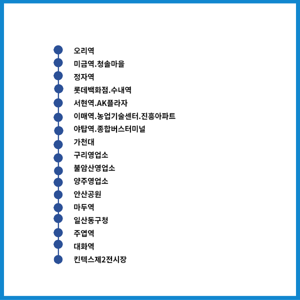 8109번 버스 전체 노선도